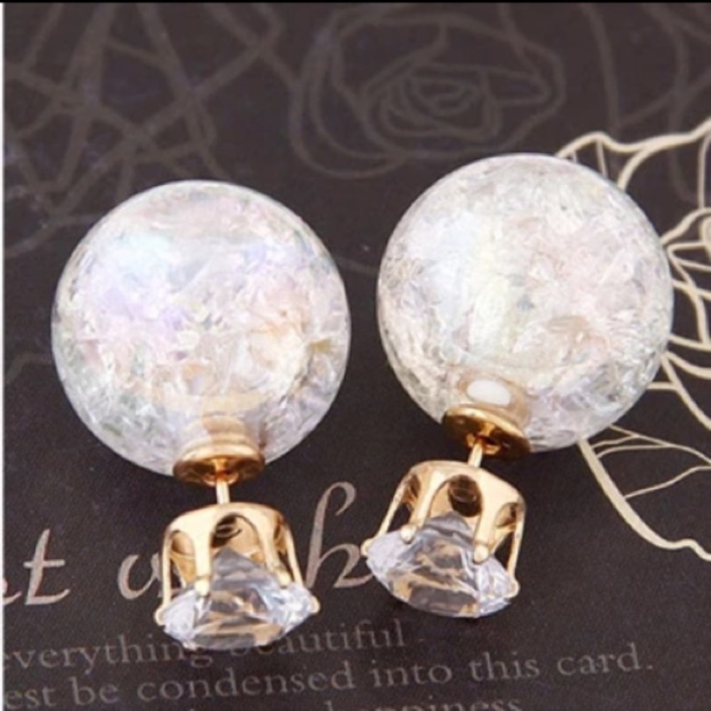 NEW!💙💎🔮GLASS BALL JACKET STUDS!🔮💎💙SO AWESOME - Picture 3 of 5